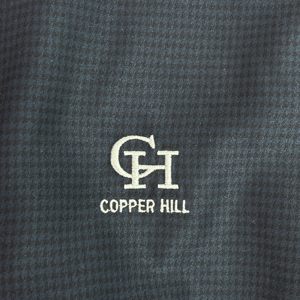 Zero Restriction Mens L Blue Golf Pullover Jacket Copper Hill Microsuede