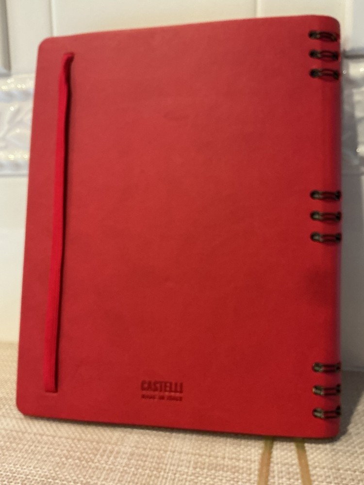 Castelli Made in Italy RED Lined Notebook Journal "DELL Technologies/McAfee"