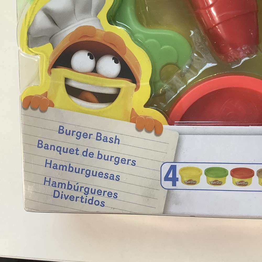 Play-Doh Kitchen Creations Burger Bash Set New In Box