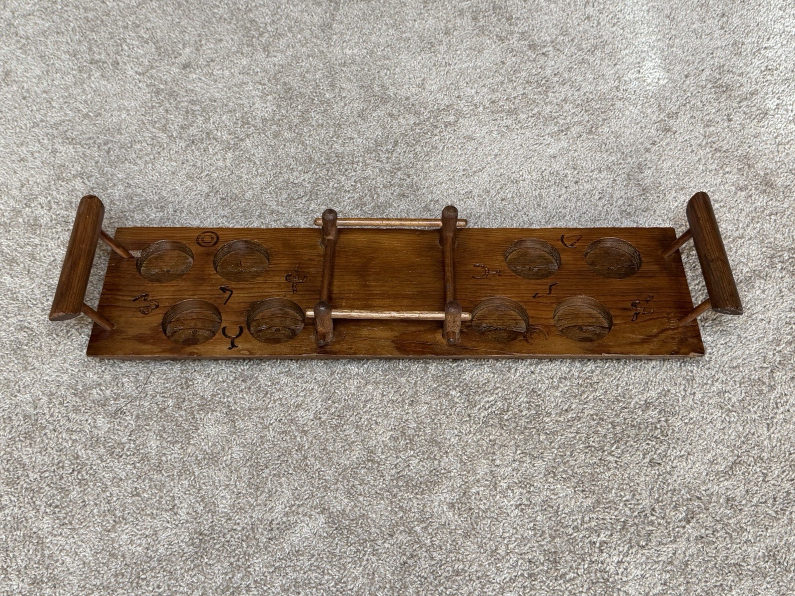 1950’s Vintage Blakely Oil & Gas ~ Arizona Cactus Frosted Glassware With Tray