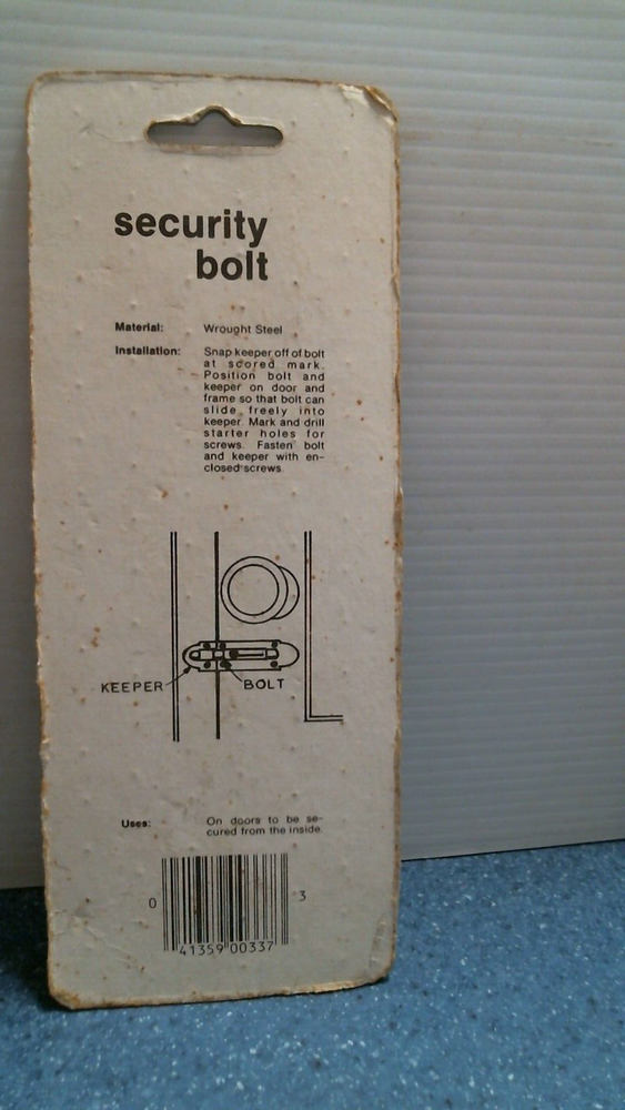 Hager 5-3/4" Security Bolt (CD1403 US4) FS