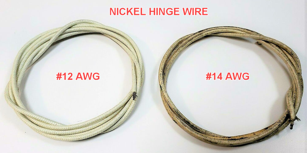 Stranded NICKEL HINGE WIRE- Fine Stranded with Glass Outer Braid 200°C (392°F)