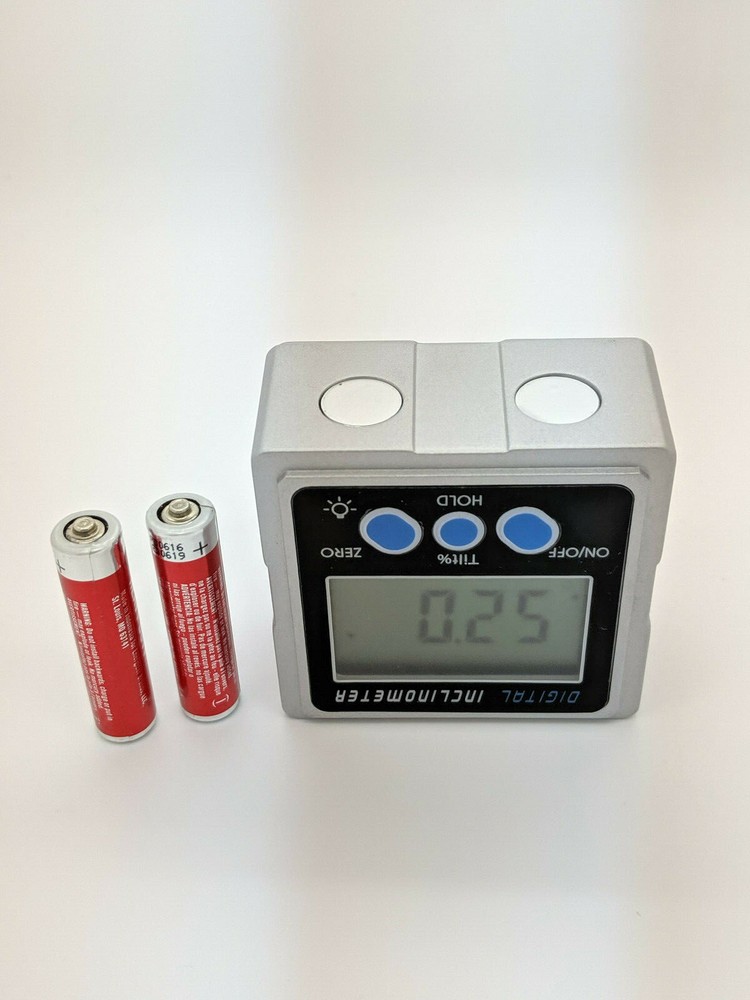 3 Magnets Light LCD Digital Bevel Box Protractor Gauge Angle Inclinometer Level