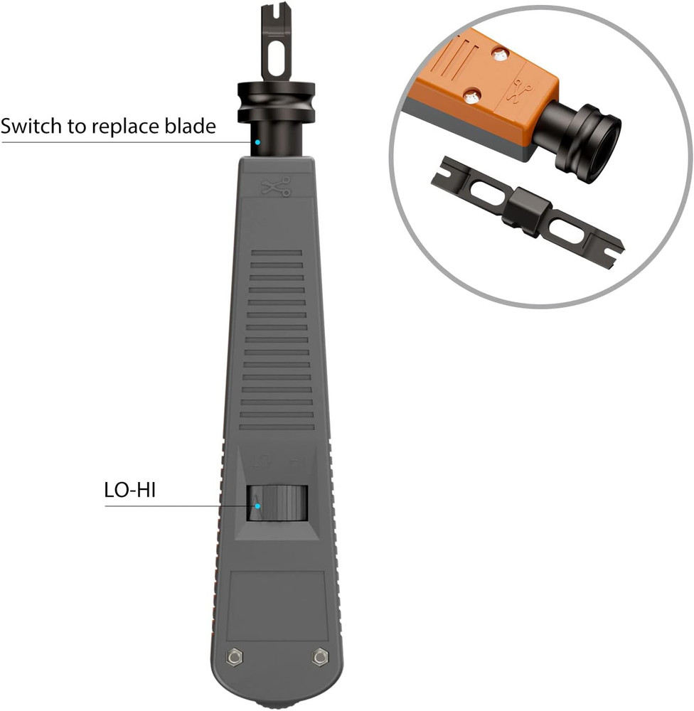 Punch down Tool with 110 Type for Ethernet Punch down Block Keystone Jack & Netw