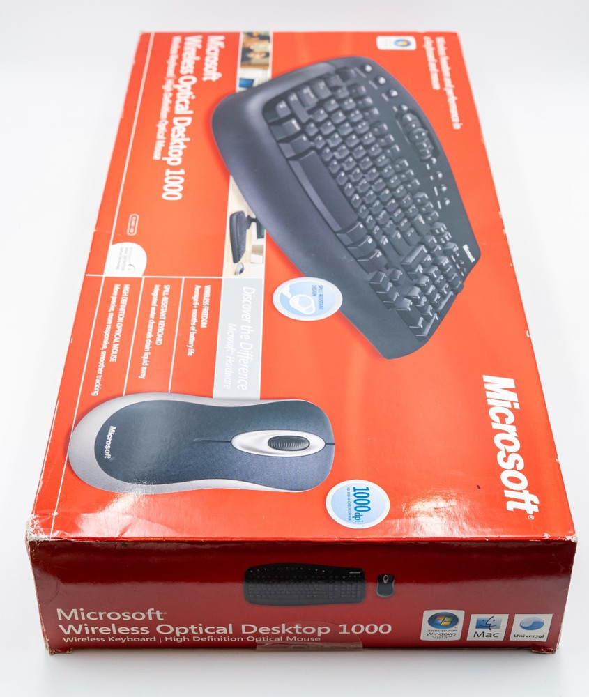 Microsoft Wireless Optical Desktop 1000 Keyboard & Mouse - OPEN BOX