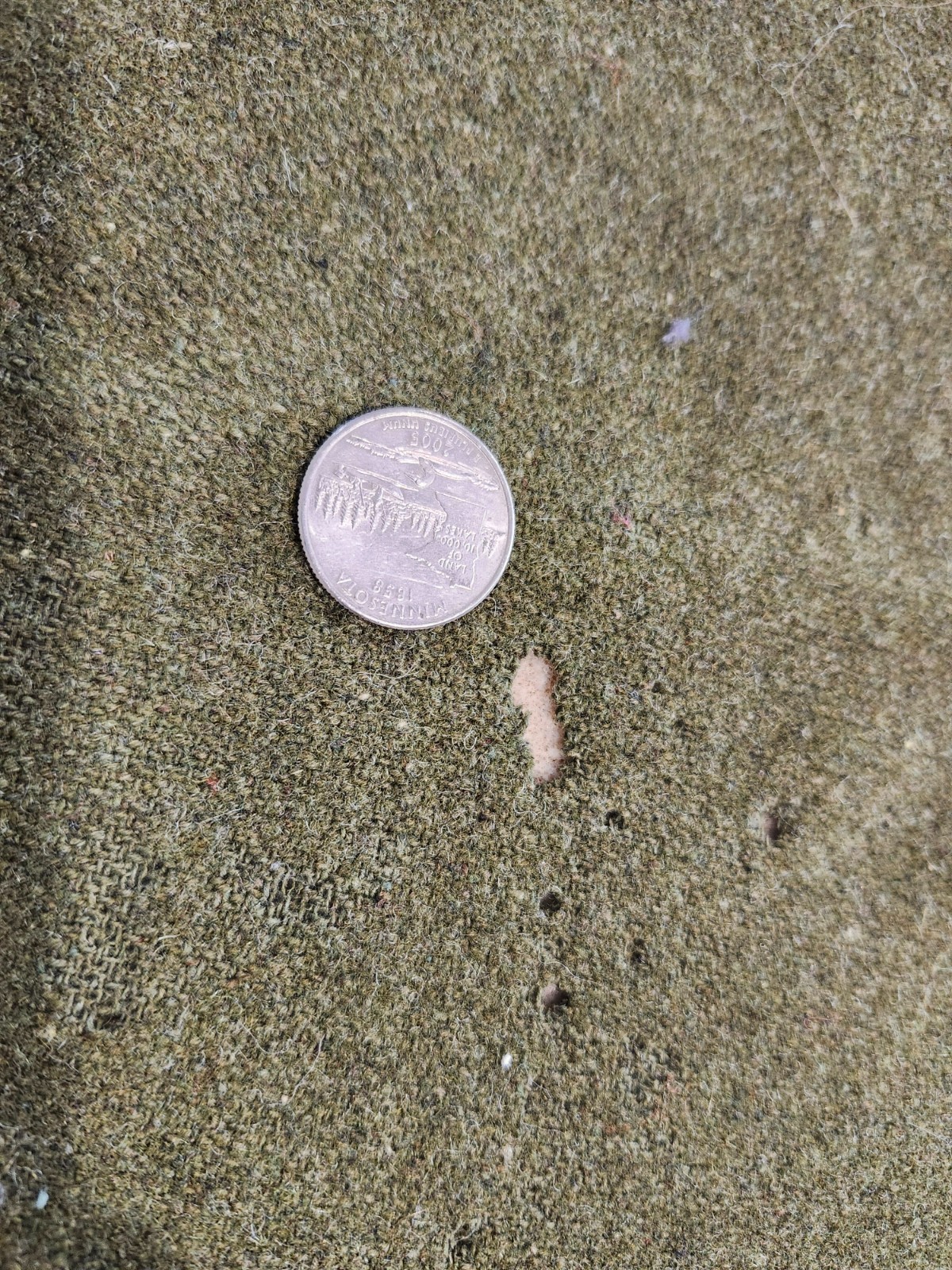 Authentic Vintage US Army 100% Wool Blanket 66in x 84in Olive Green 1960's