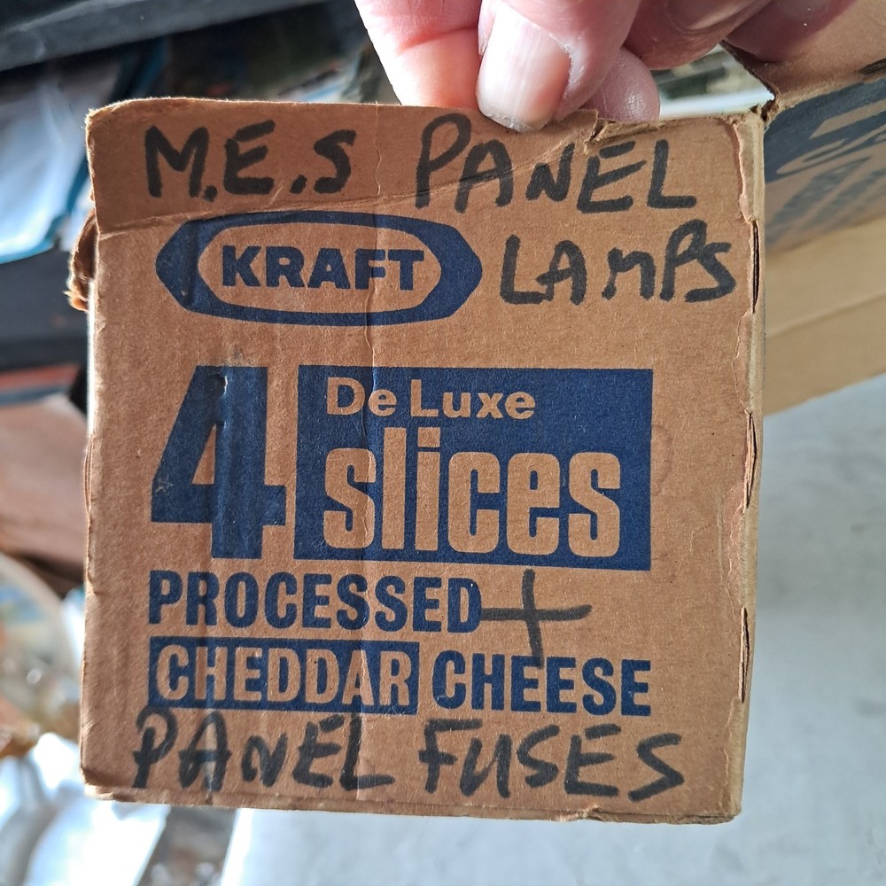 Vintage M.E.S. Panel Lamp & Panel Fuse Bundle. Untested. Salvaged/Spare/Repair
