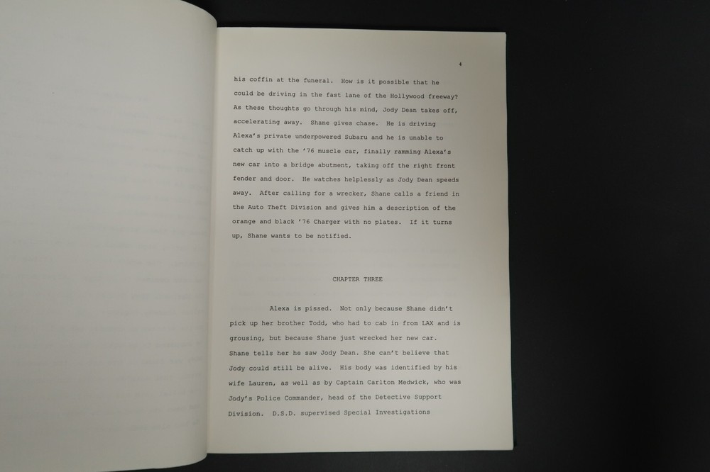 Stephen J. Cannell The Viking Funeral Original Book Script Studios Collection