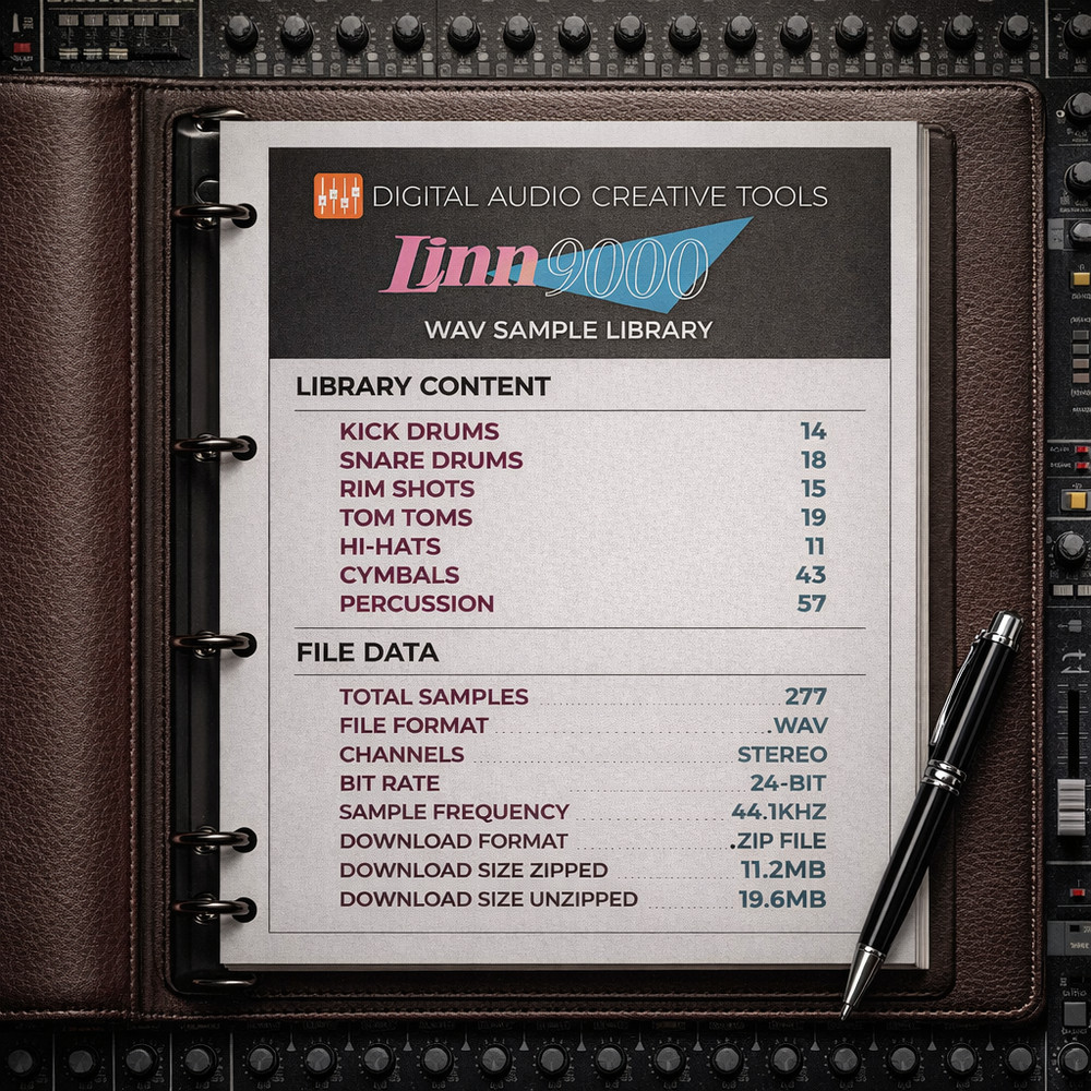 Linn 9000 Drum Machine Sample Library