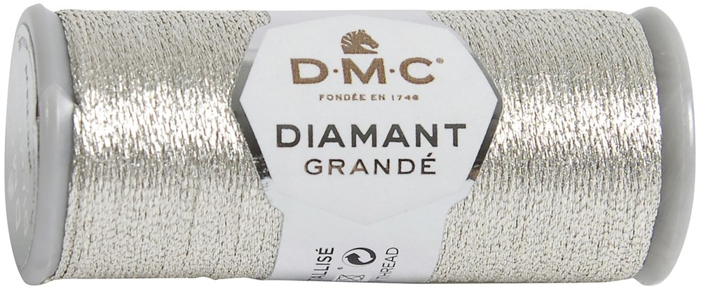DMC Diamant Grande Metallic Thread 21.8yd-Light Silver