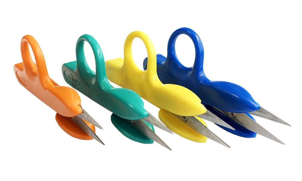 Golden Eagle Right/Left Craft Sewing Pruning Thread Scissors in Soft Vinyl Pouch