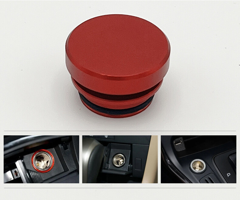 12V Car Cigarette Lighter Socket Dustproof Plug Eject Button New Replacement