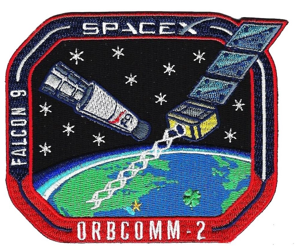 Authentic SPACEX ORBCOMM-OG-2 Mission -FALCON 9 - RTF- Launch & Landing- PATCH