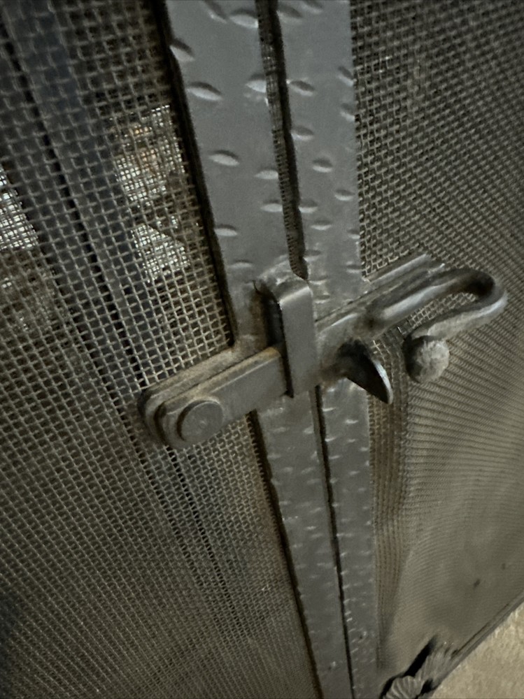 Fixed fireplace screen spanish style oversized 51 x 43