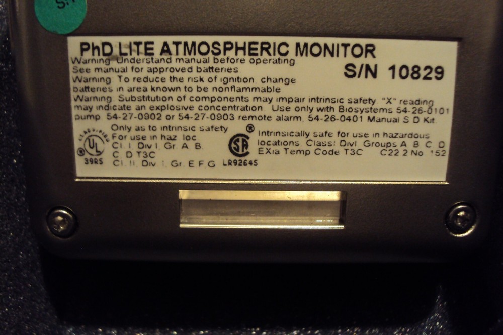 Biosystems 5134 CONFINED SPACE KIT .