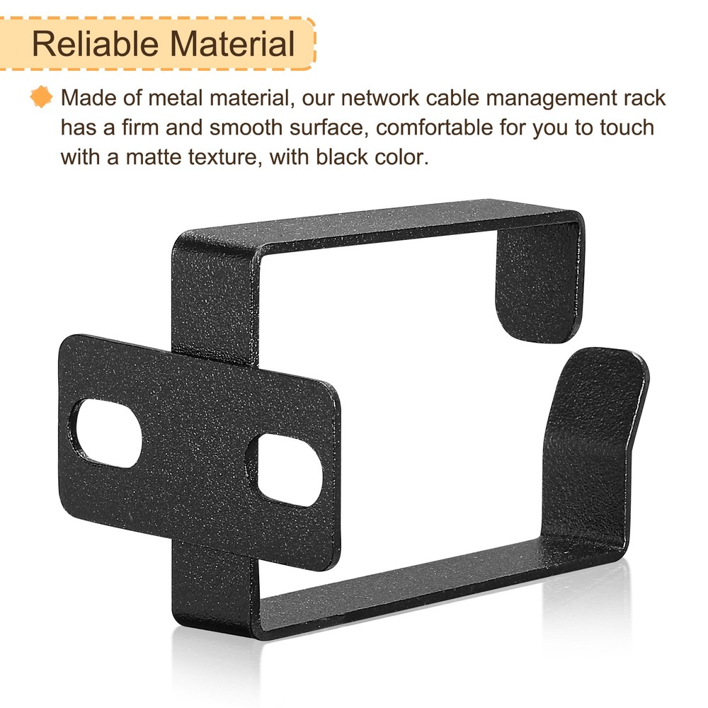 Server Rack Cable Management D Ring Hooks, 5 Set Wire Organizer Cable Organizers