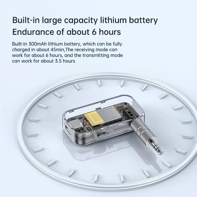 Bluetooth 5.3 Transmitter Receiver AUX 3.5mm Wireless Adapter Car Headphones