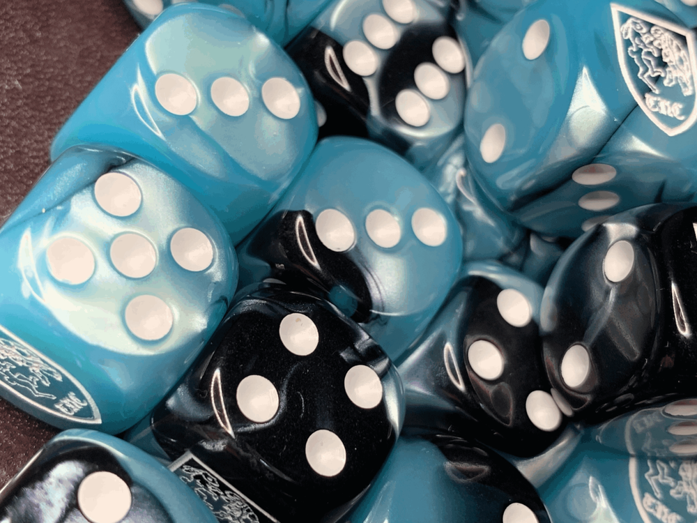 Toroise & Hare Creations Six Sided 16mm D6 Die - Customized Dice Rabbit Turtle