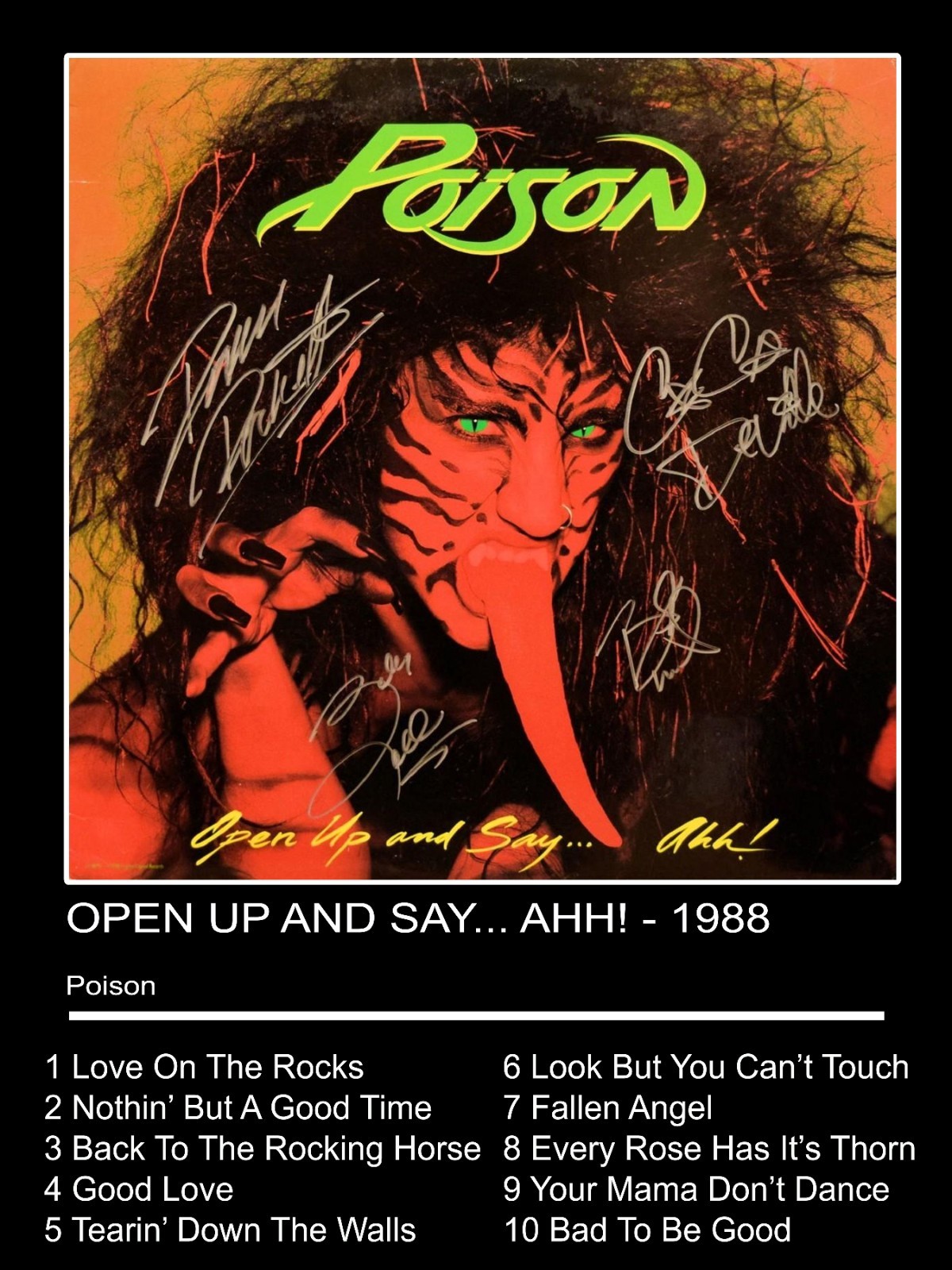 18"x24" Poison Open Up And Say Ahh Poster Print