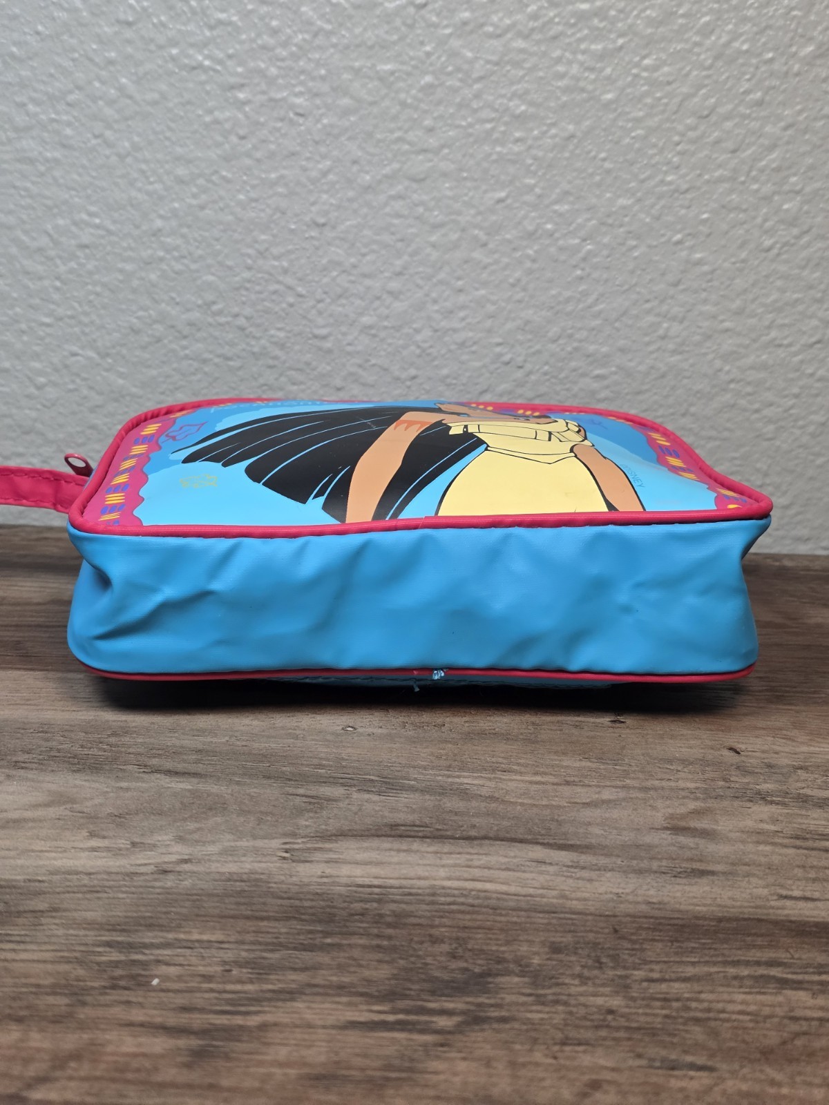 Vtg 90s DISNEY Pocahontas Kids Purse Bag Princess Vinyl By Pyramid Toy Costume