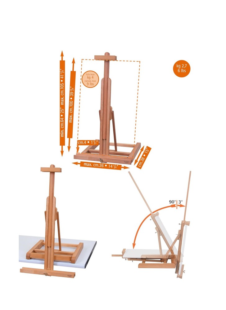 Mabef M/31 Table Top Easel, Natural