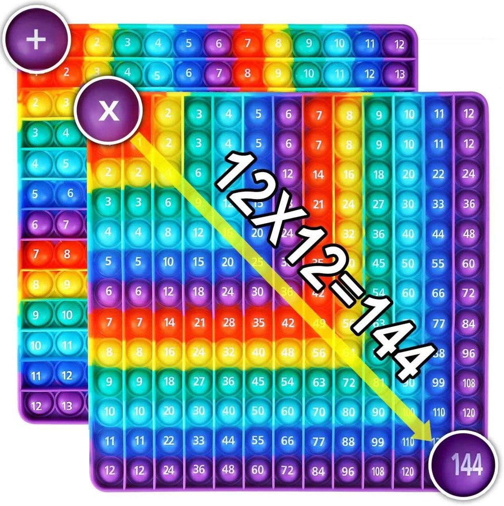 Multiplication Game Table, 12 X 12 Multiplication Math Board Numbers Addition an