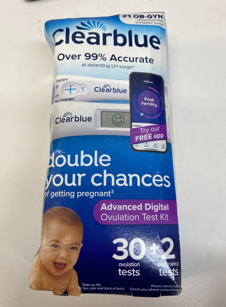 Clearblue Easy Ovulation Kit 30 Ovulation Tests + 2 Pregnancy Test - EXP 2027