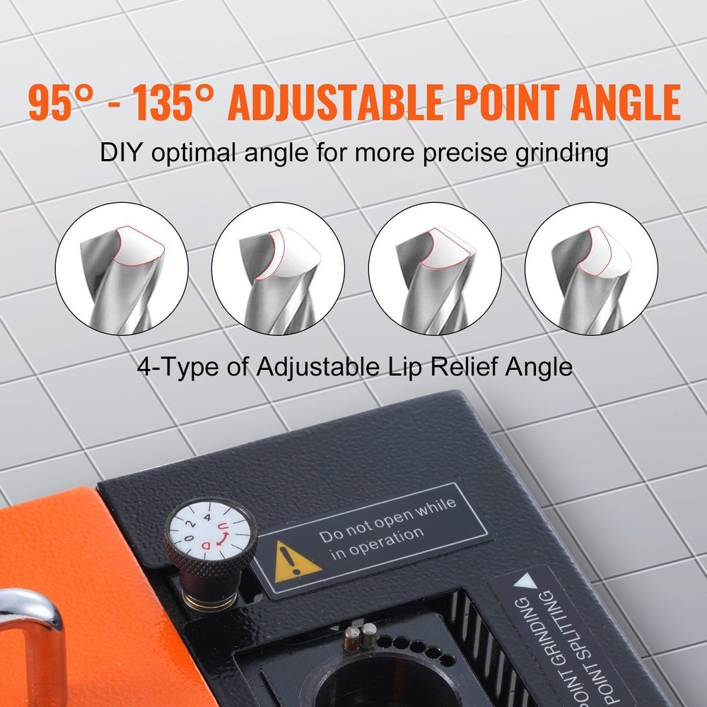 MR-20G Drill Bits Sharpener 3-20mm Bits Grinder Sharpener & 18 Collets