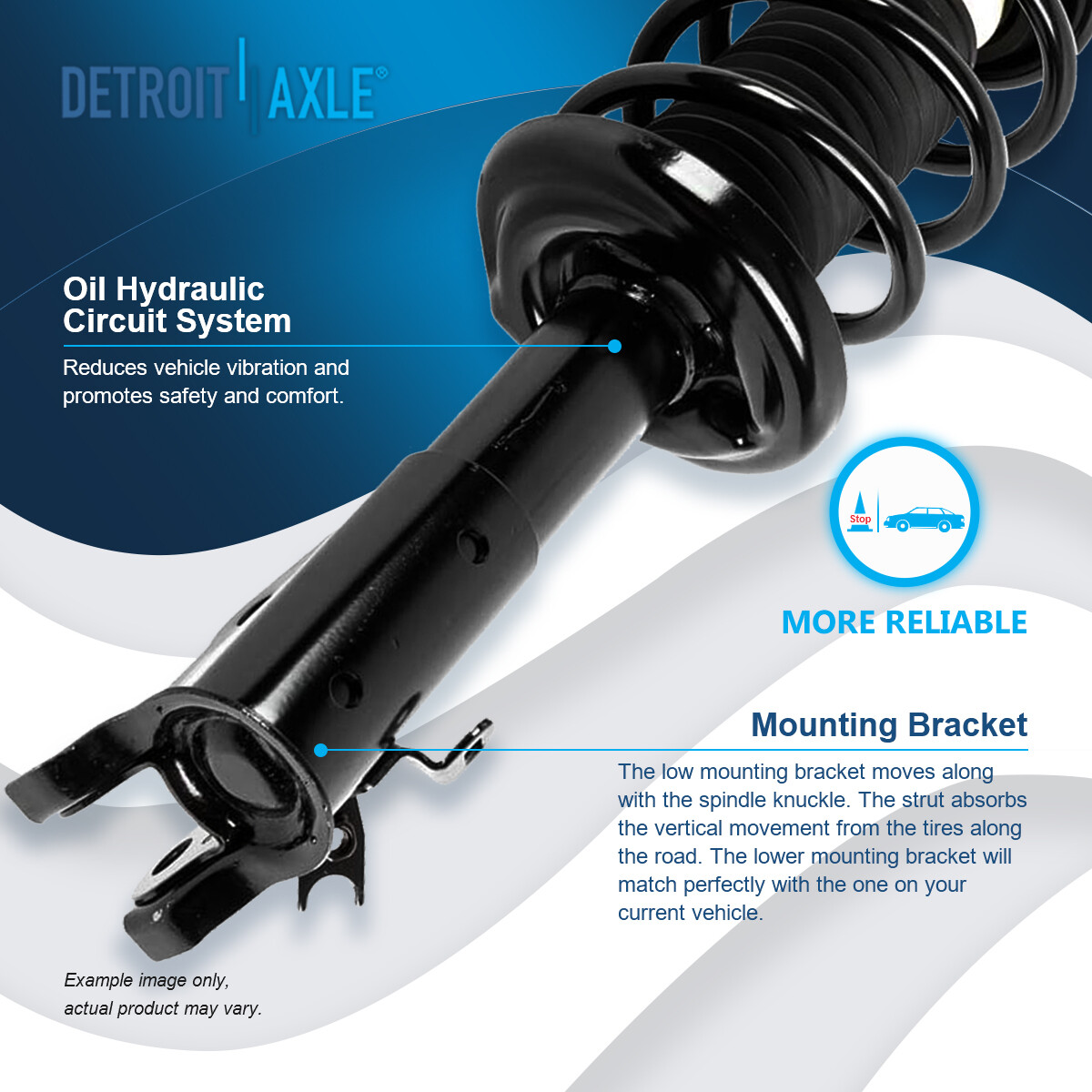 Front Struts w/ Spring Rear Shock Absorbers for 2006-2011 Honda Civic Acura CSX