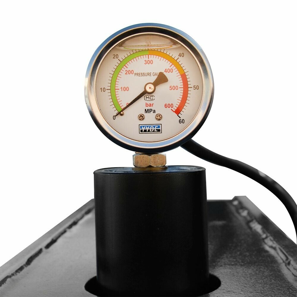 C-Frame 16 Ton Hydraulic Press 2-Speed Hand Pump w/ Gauge Press Speed 4/0.8 mm