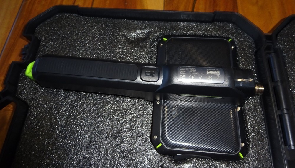 Dual Lens Borescope Inspection Camera Endoscope 6" Screen with Split Screen 32GB