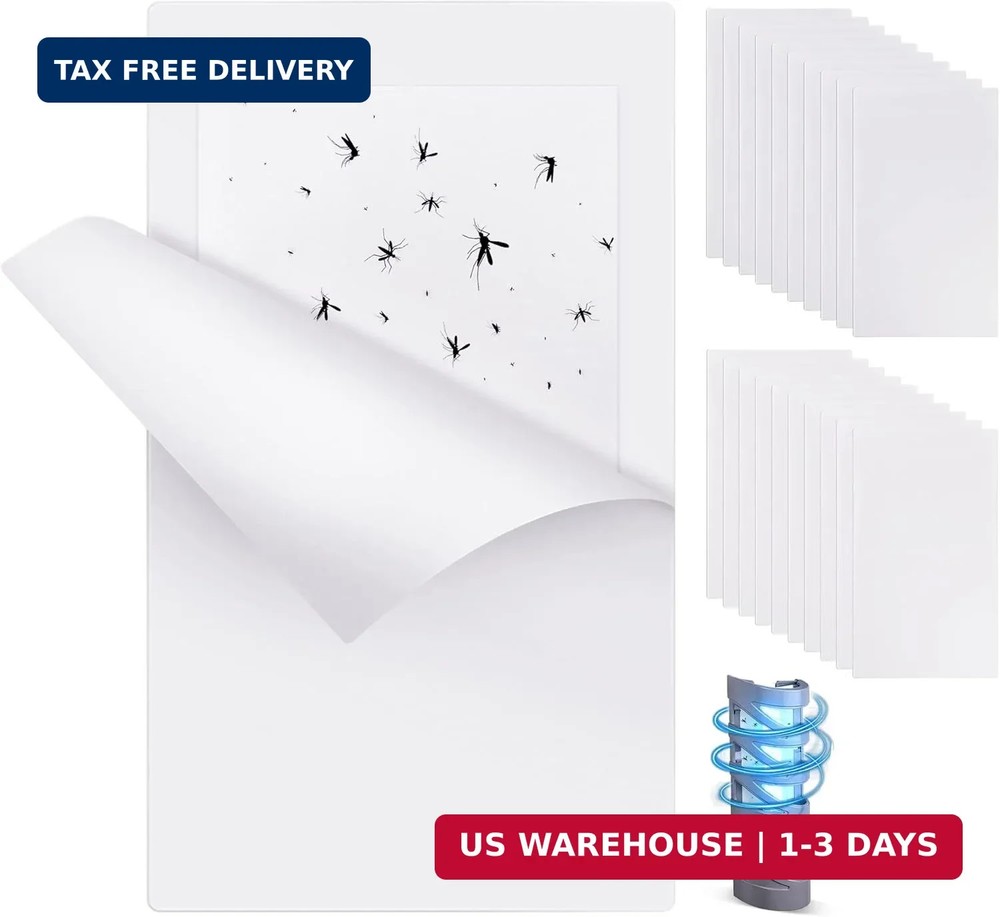 Qualirey 20 Pack Replacement Fly Glue Boards, Compatible with Gardner FlyWeb Fly