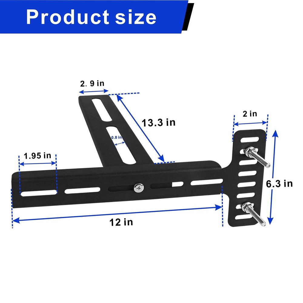 Headboard Kit for Adjustable Bed, Universal Headboard Bracket, Matte Black