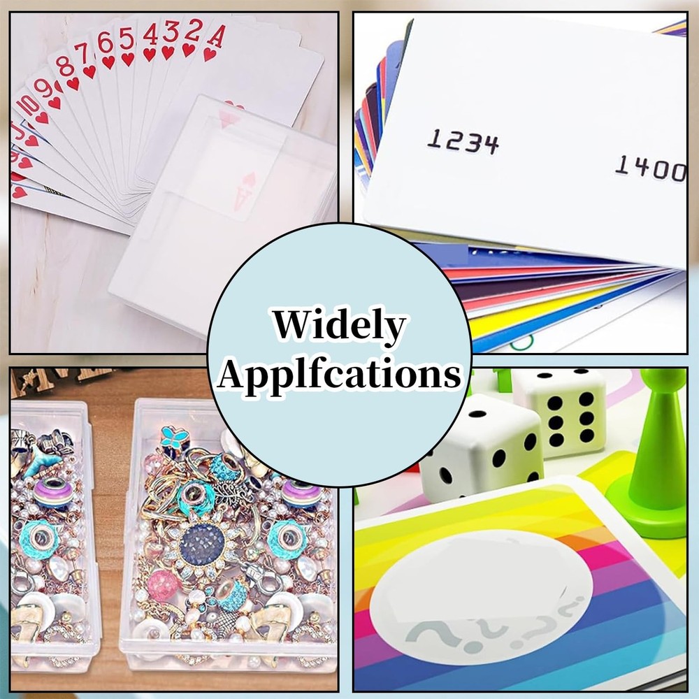 24 Pack Playing Card Case, Clear Playing Cards Deck Boxes, Empty Deck Cases, ...