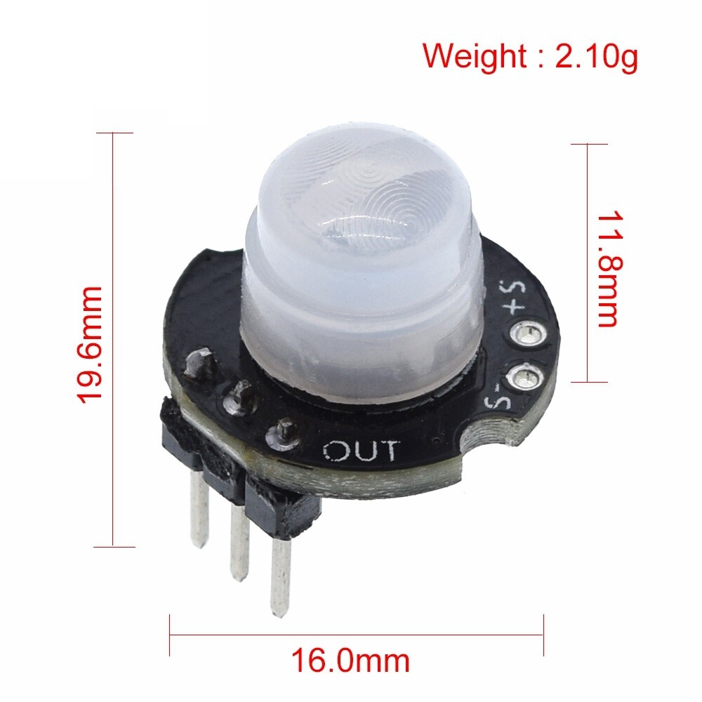 Mini MH-SR602 SR602 PIR Infrared Motion Sensor Detector Module For Arduino