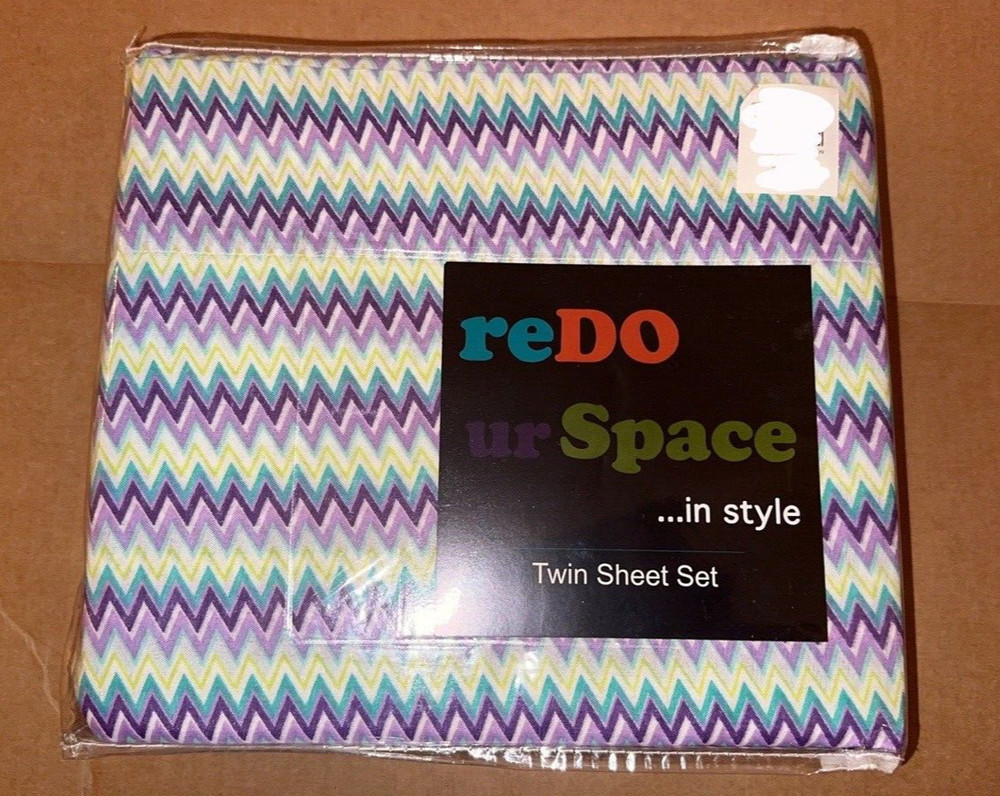 REDO UR SPACE 3 Piece Sheet Set COLORFUL NEW