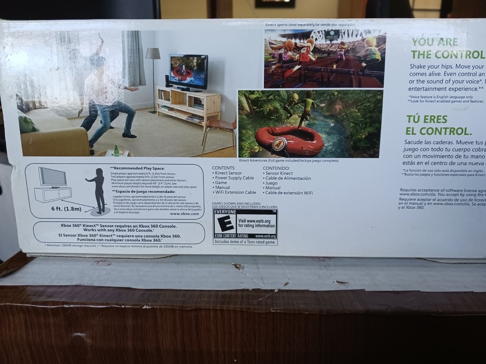 NEW Microsoft Xbox 360 Kinect Sensor Sealed With KINECT ADVENTURES