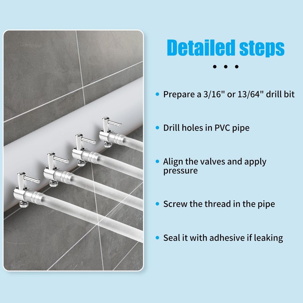 AQUANEAT Aquarium 1 Way Thread Valves, Air Flow Control 1 Pack