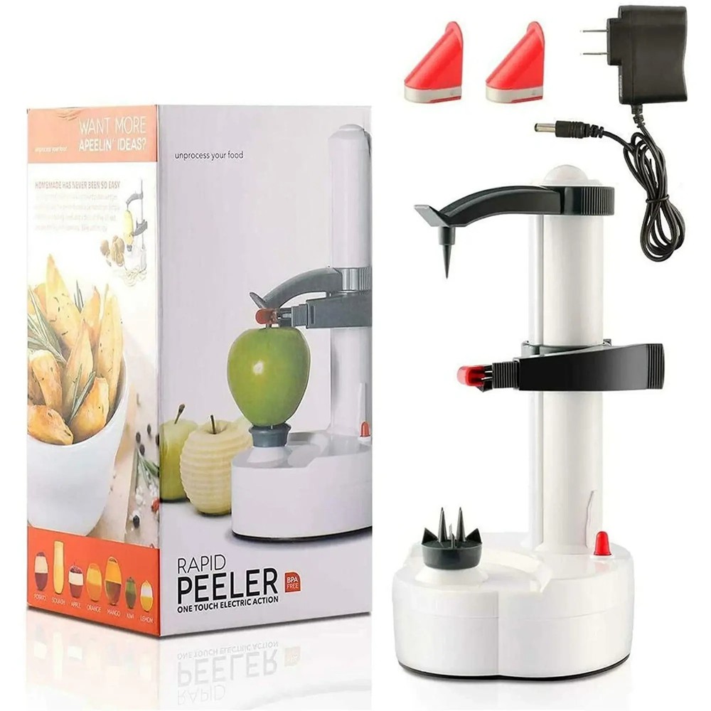 Automatic Peeling Machine For Fruit Apple Potato Peeler Corer Cutter Slicer US