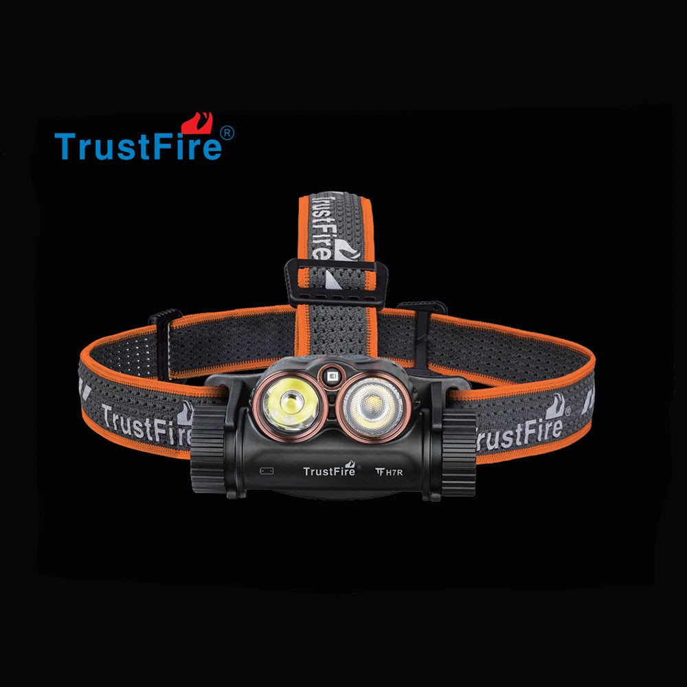 Trustfire H7R Rechargeable LED Headlamp 2000 Lumen Red White LED Work Light