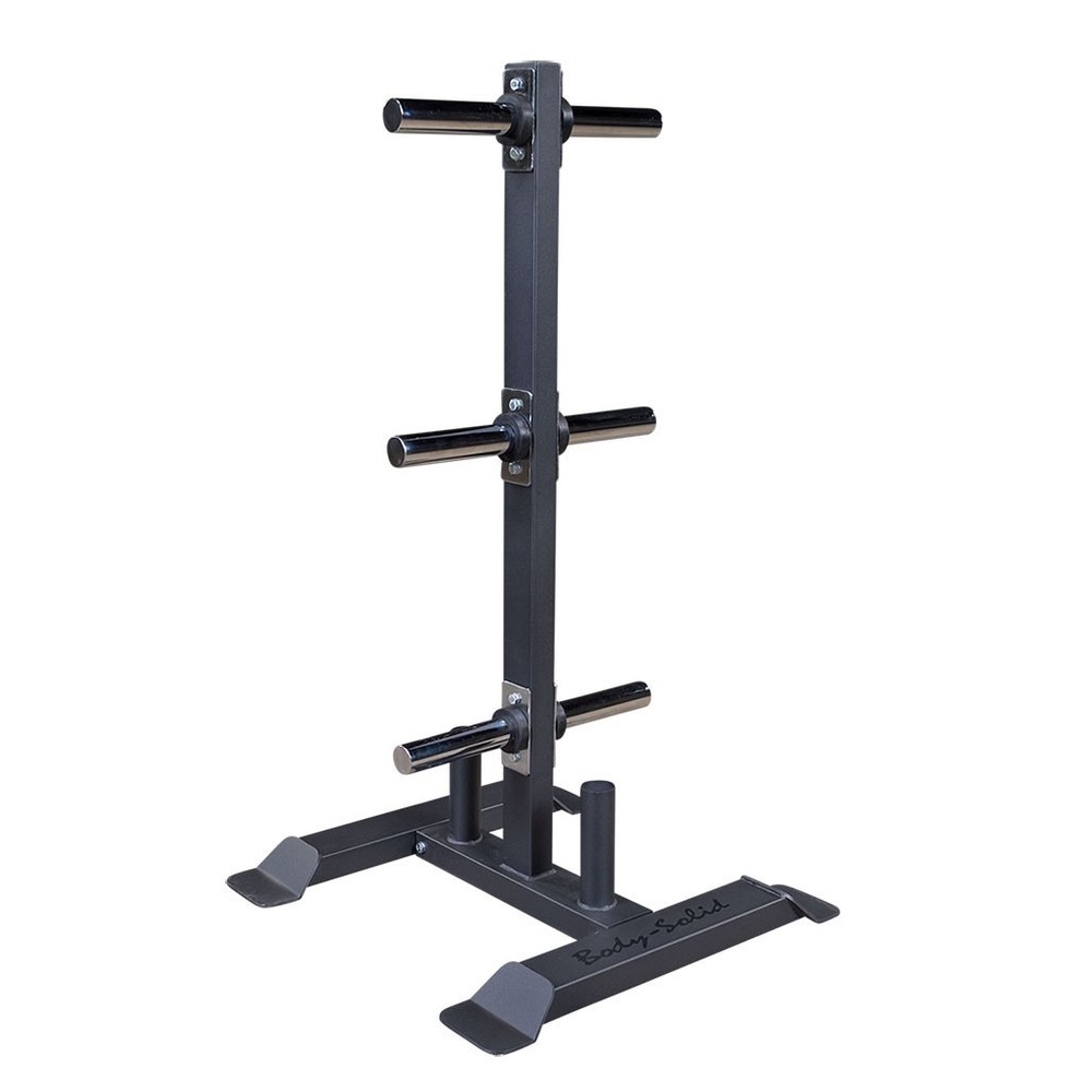 Body-Solid GWT56 Olympic Plate Tree and Bar Holder