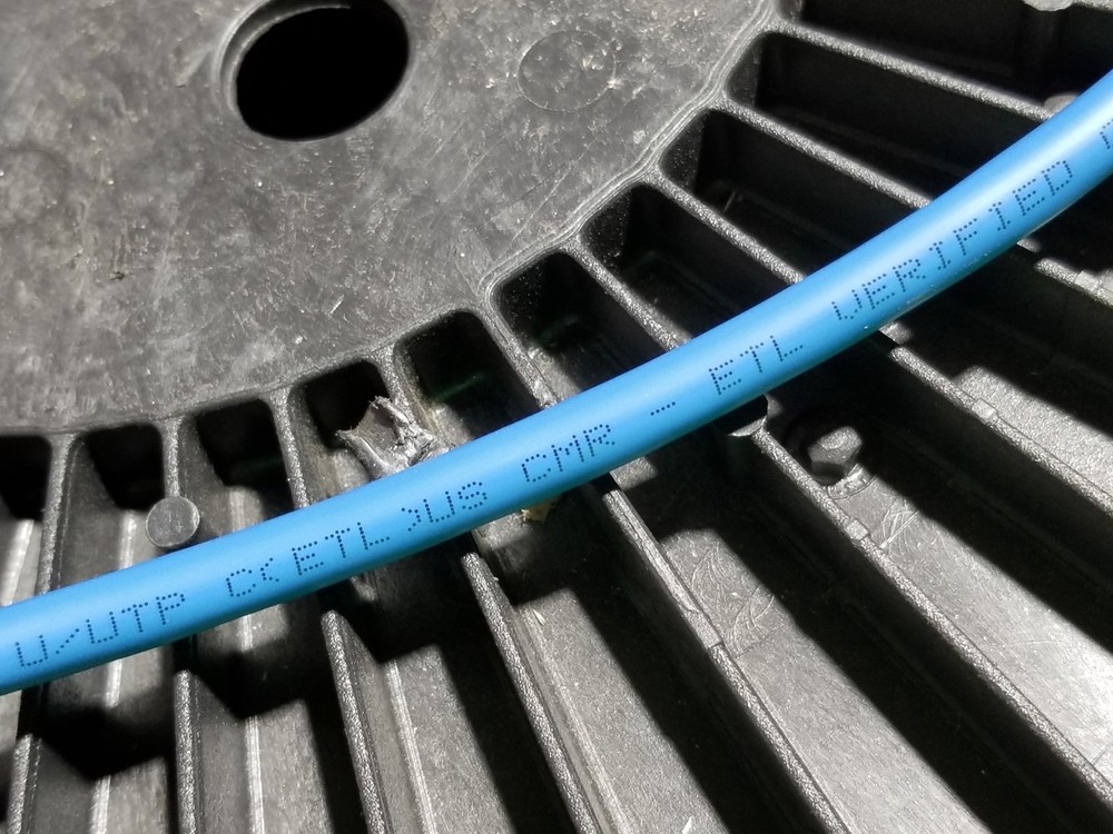 Commscope CS44R Cat6A U/UTP Network Ethernet 10G 10Gig Cable Riser Blue /100ft