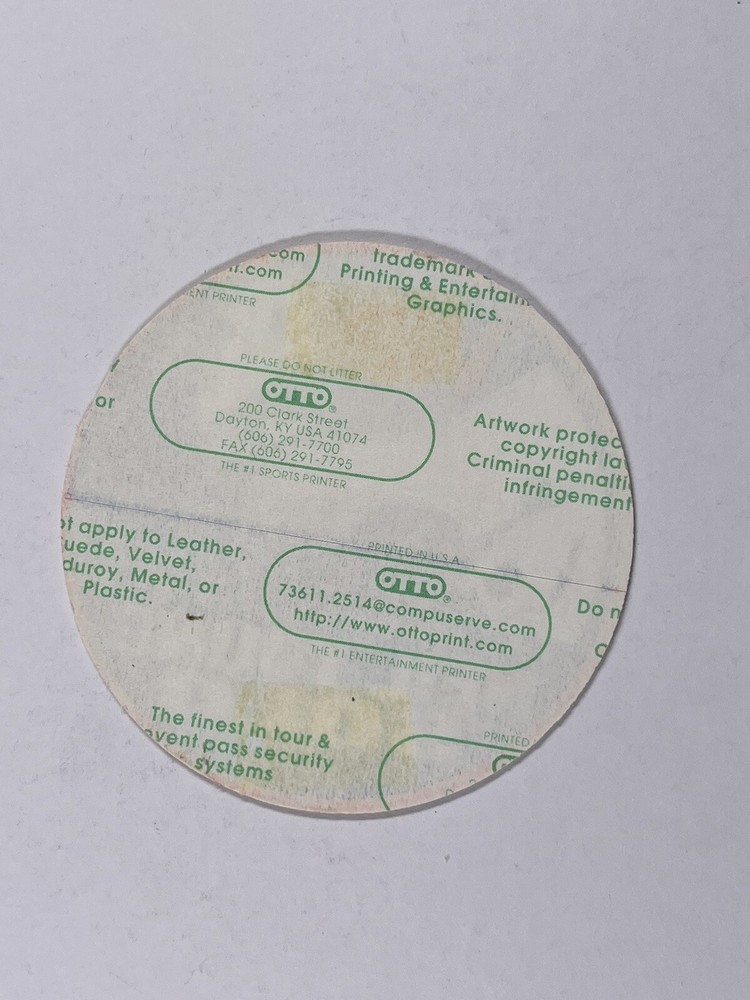 Neil Young VIP Backstage Pass Ticket Original An Evening With Neil young 1999