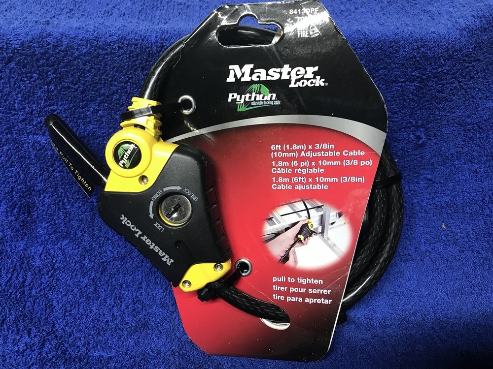 Master Lock 8413DPF 6' Python™ Adjustable Locking Cable