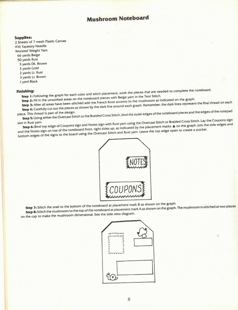 Plastic Treasures 10 Kitchen Sampler Plastic Canvas Patterns By Kount On Kappie