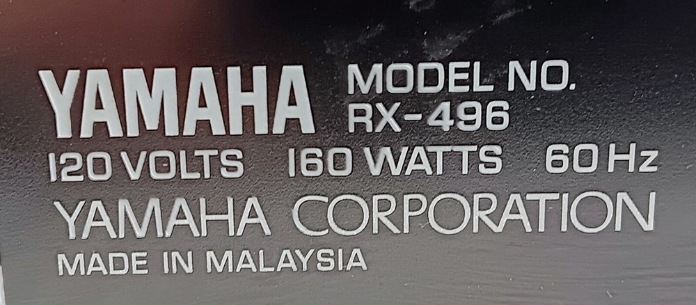 Yamaha RX-496 Stereo Receiver
