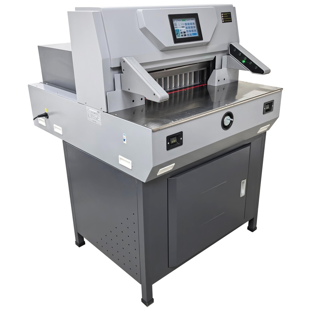 520V8 Electric Program Control Paper Cutter Machine, 20.47''/520MM Cutting Width