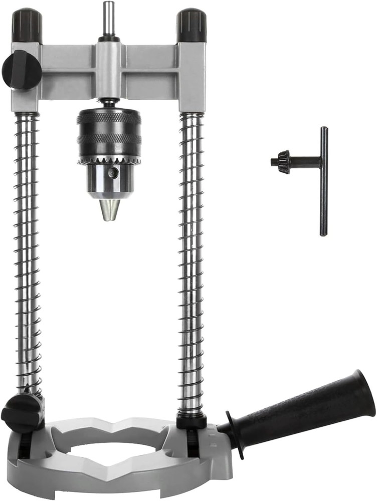 Aluminum Portable Drill Press Stand with Adjustable Multi-Angle Drill Guide