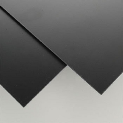 Black Polystyrene Plastic Sheet - 0.030" Thick - 12"x12" - Vacuum Forming