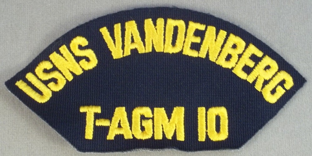 US Navy Cap Patch USNS Vandenberg T-AGM 10